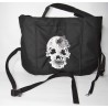 Tragebeutel klein mit Stickerei Totenkopf